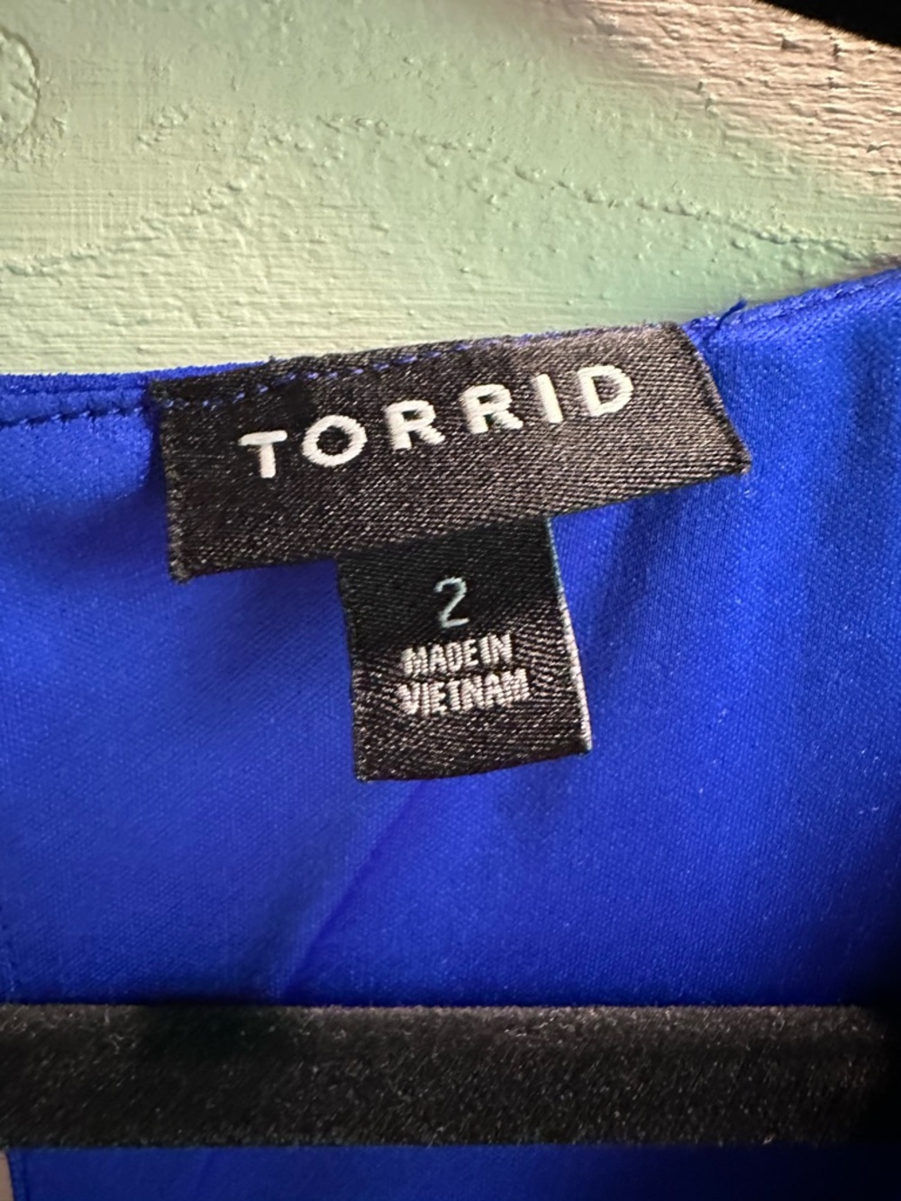 torrid Royal Blue Chiffon Ruffle Wrap Midi Dress - Picture 2 of 7
